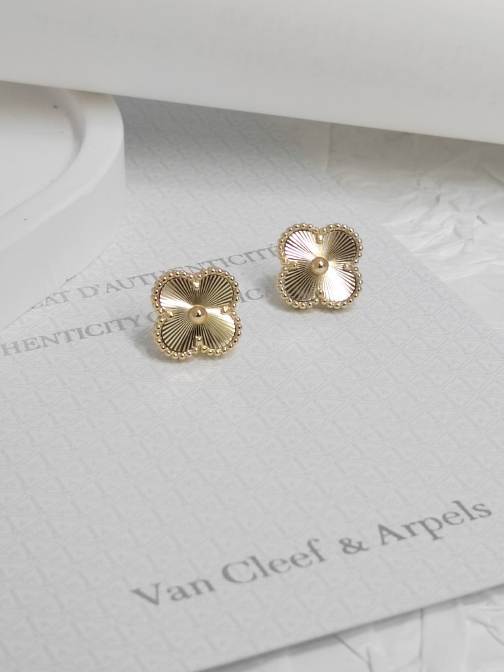 Boucles d’oreilles Trèfle – Inspirées de Van Cleef