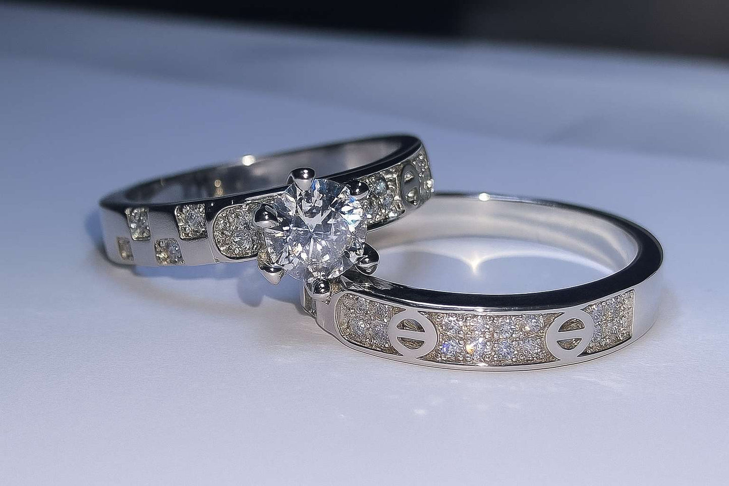 Duo Bagues ✨ Promesses éternelles, éclat inoubliable V2