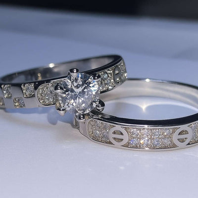 Duo Bagues ✨ Promesses éternelles, éclat inoubliable V2