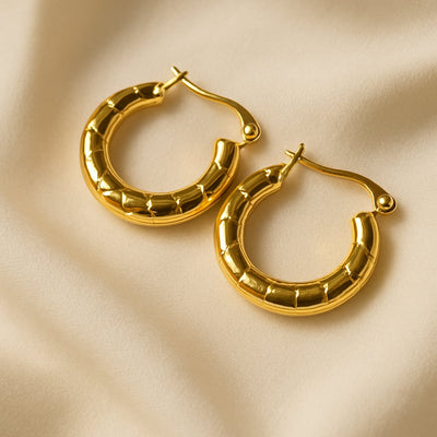 Boucles d'oreilles rondes