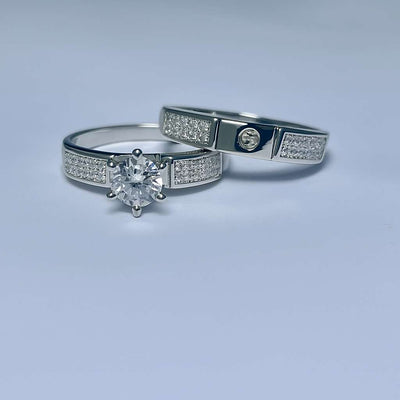 Duo Bagues ✨ Promesses éternelles, éclat inoubliable